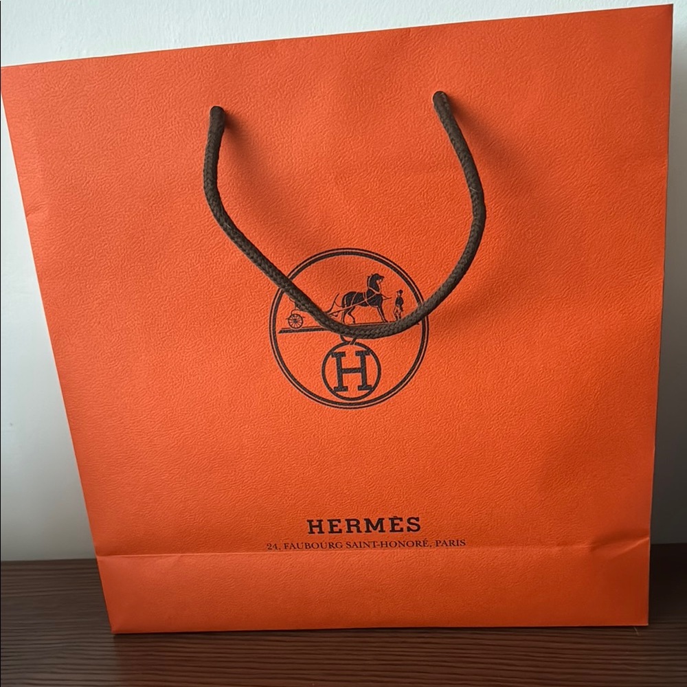 Authentic Hermes shopping bag